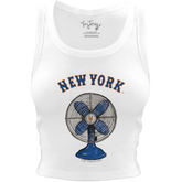 New York Mets Fan Crop Tank