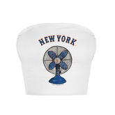 New York Mets Fan Crop Tube Top