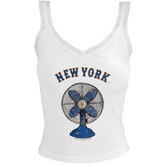 New York Mets Fan Lace Tank