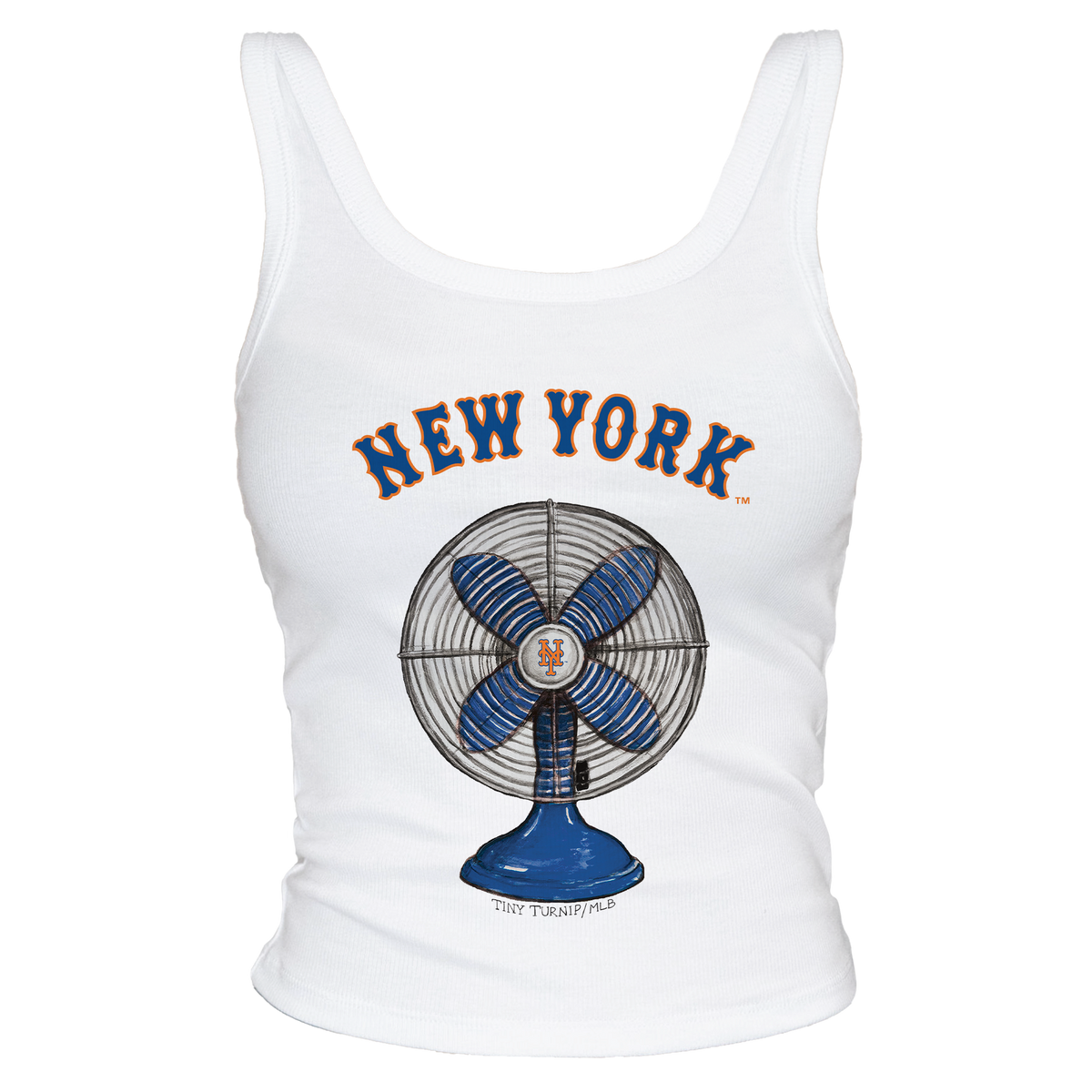 New York Mets Fan Crop Tank - Tiny Turnip