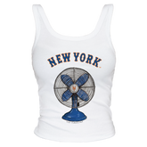 New York Mets Fan Crop Tank - Tiny Turnip