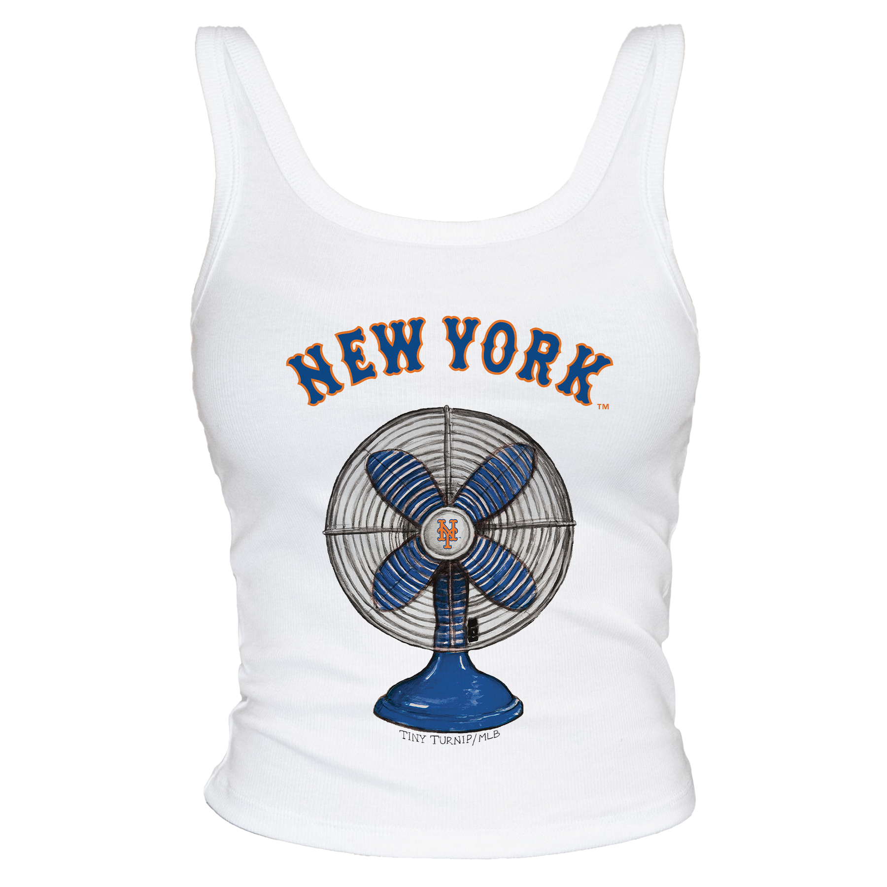 New York Mets Fan Crop Tank - Tiny Turnip