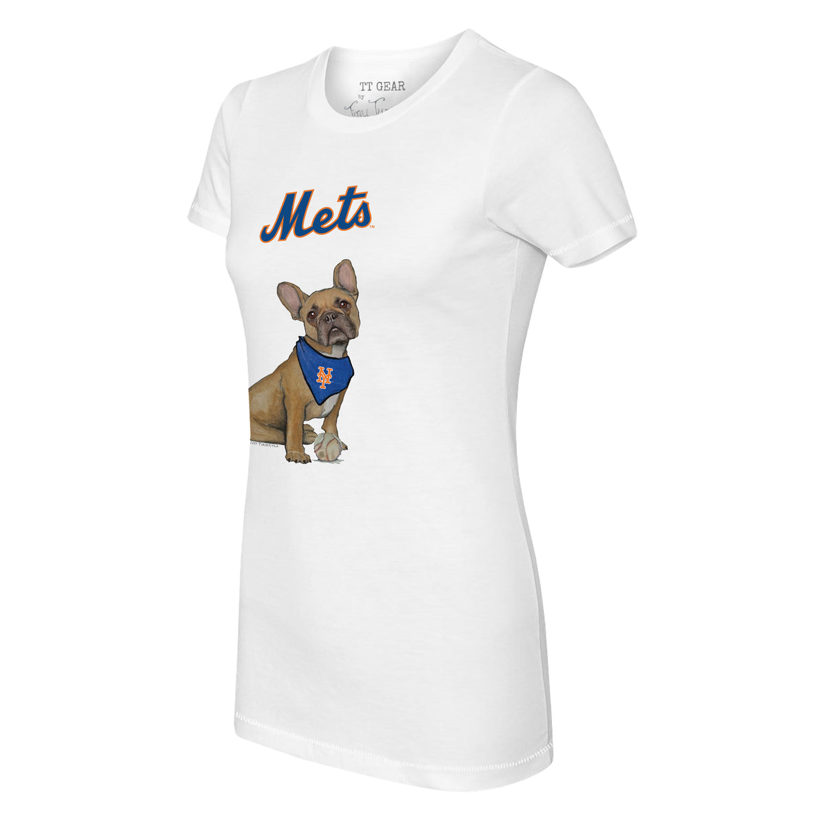New York Mets French Bulldog Tee Shirt