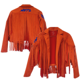 New York Mets Farrah Fringe Jacket - Tiny Turnip