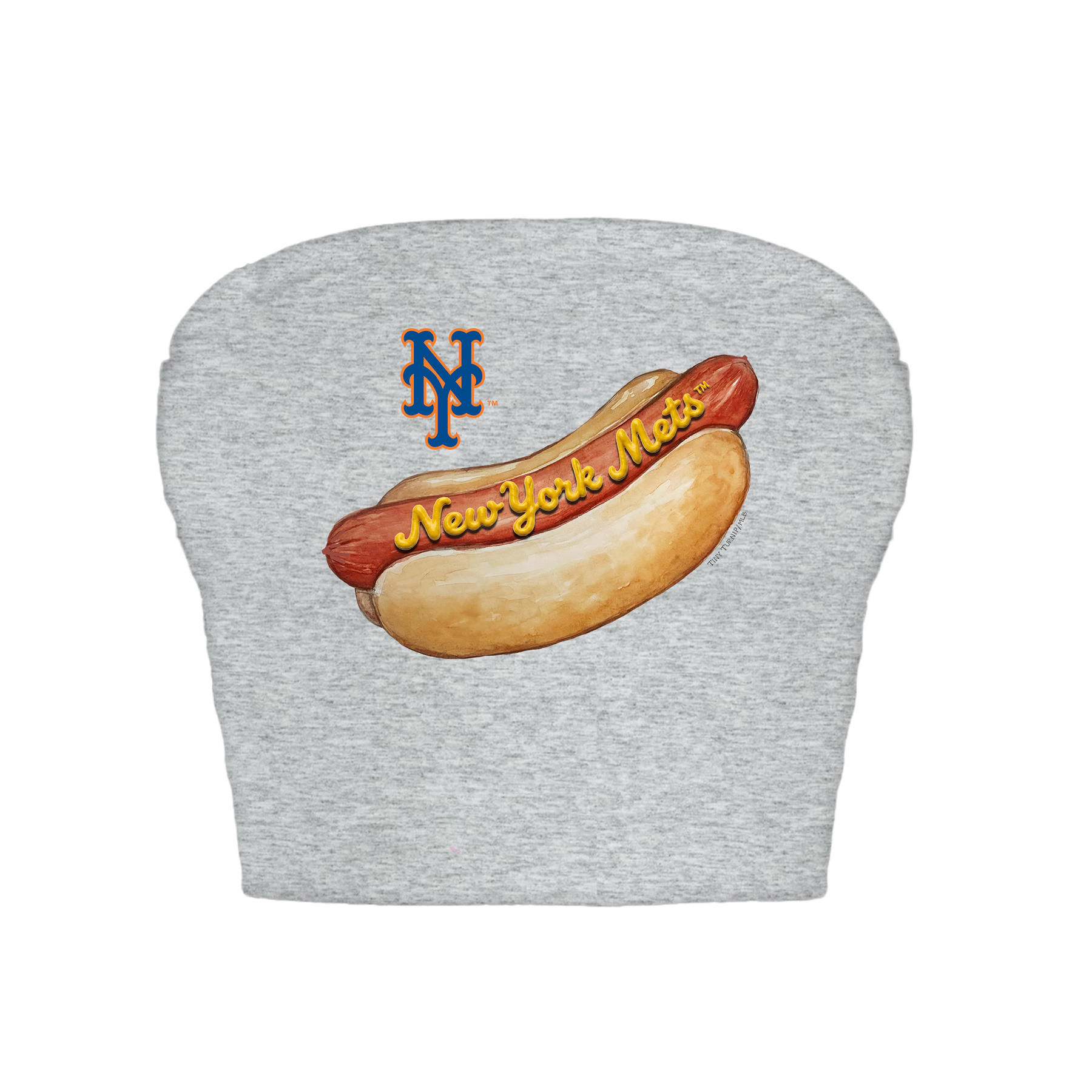 New York Mets Hot Dog Crop Tube Top