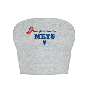 New York Mets Hot Girls Crop Tube Top