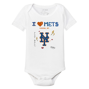 I Heart Mets Short Sleeve Snapper - Tiny Turnip