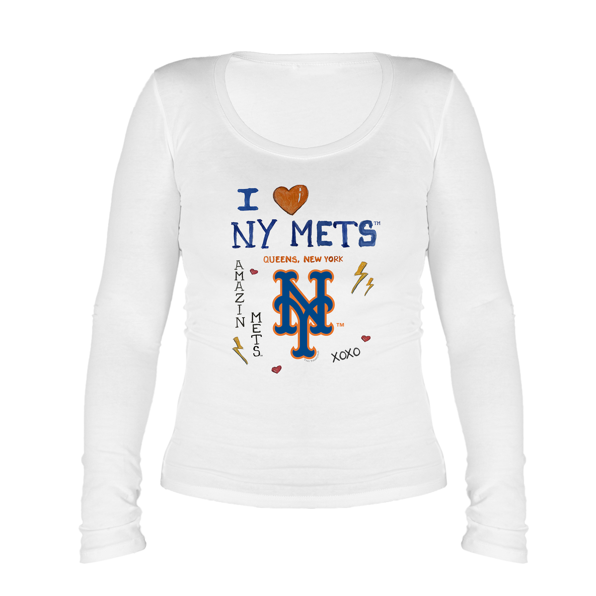 New York Mets I Heart NY Mets Women's Legend Long Sleeve