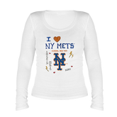 New York Mets I Heart NY Mets Women's Legend Long Sleeve