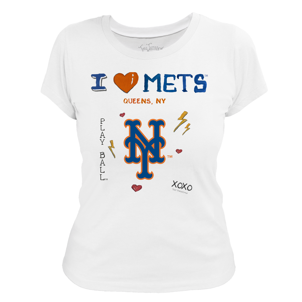 I Heart Mets Women's Tee Shirt - Tiny Turnip