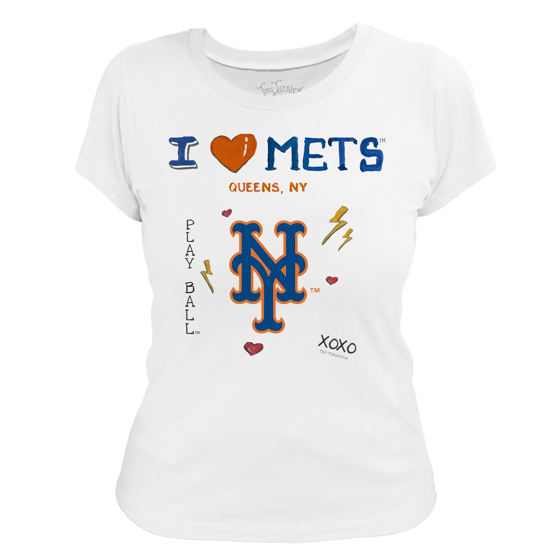 I Heart Mets Women's Tee Shirt - Tiny Turnip