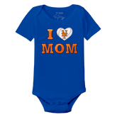 New York Mets I Love Mom Short Sleeve Snapper
