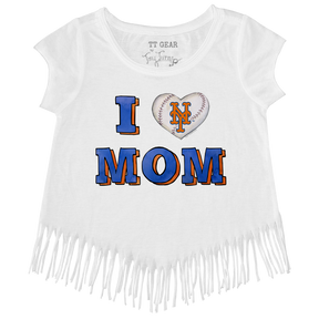 New York Mets I Love Mom Fringe Tee