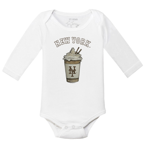 New York Mets Latte Long Sleeve Snapper