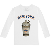 New York Mets Latte Long-Sleeve Tee Shirt