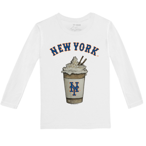 New York Mets Latte Long-Sleeve Tee Shirt