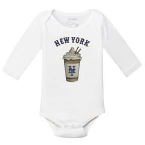 New York Mets Latte Long Sleeve Snapper
