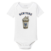 New York Mets Latte Short Sleeve Snapper