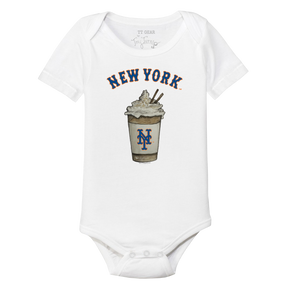 New York Mets Latte Short Sleeve Snapper