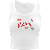 New York Mets Lipstick Crop Tank - Tiny Turnip