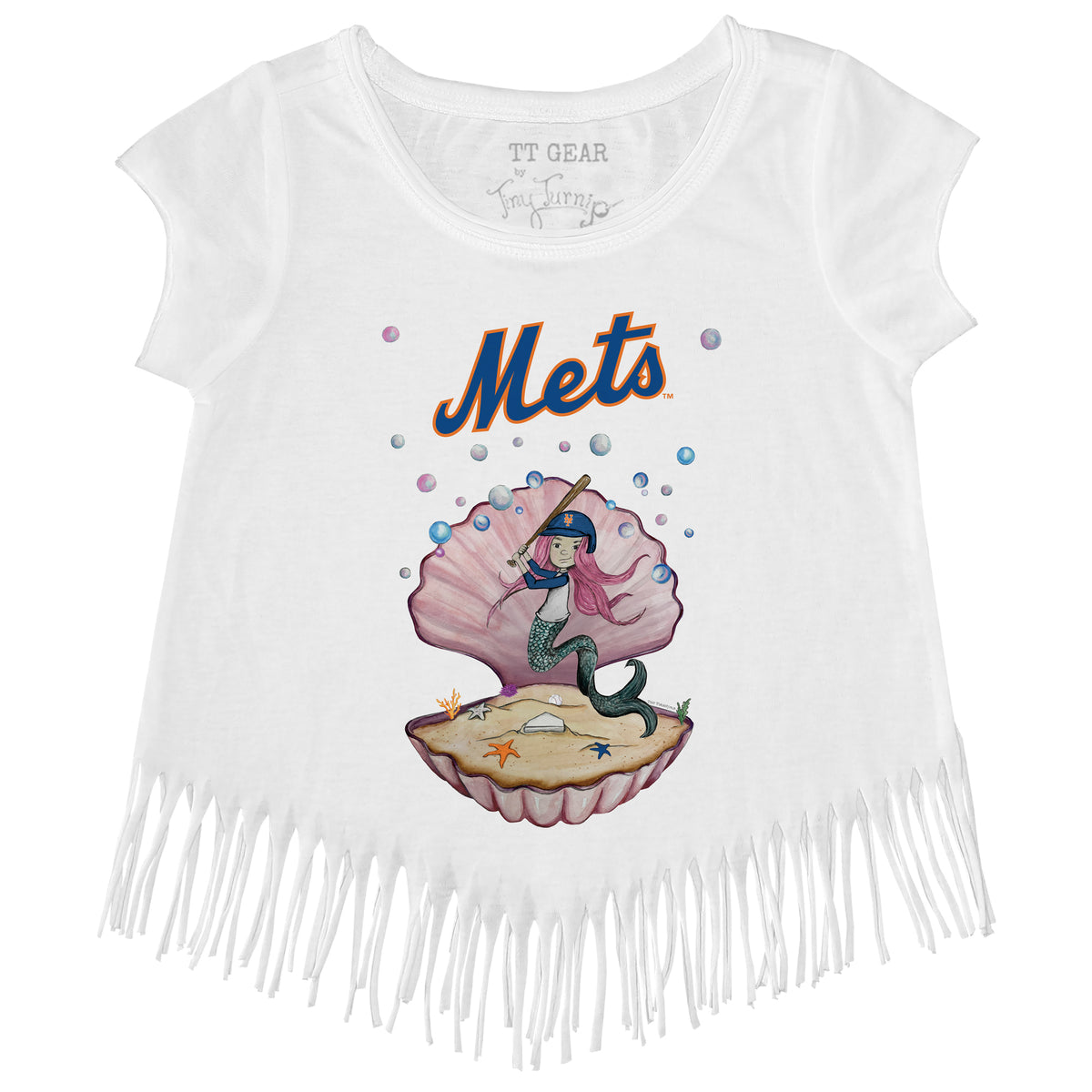 New York Mets Mermaid Fringe Tee