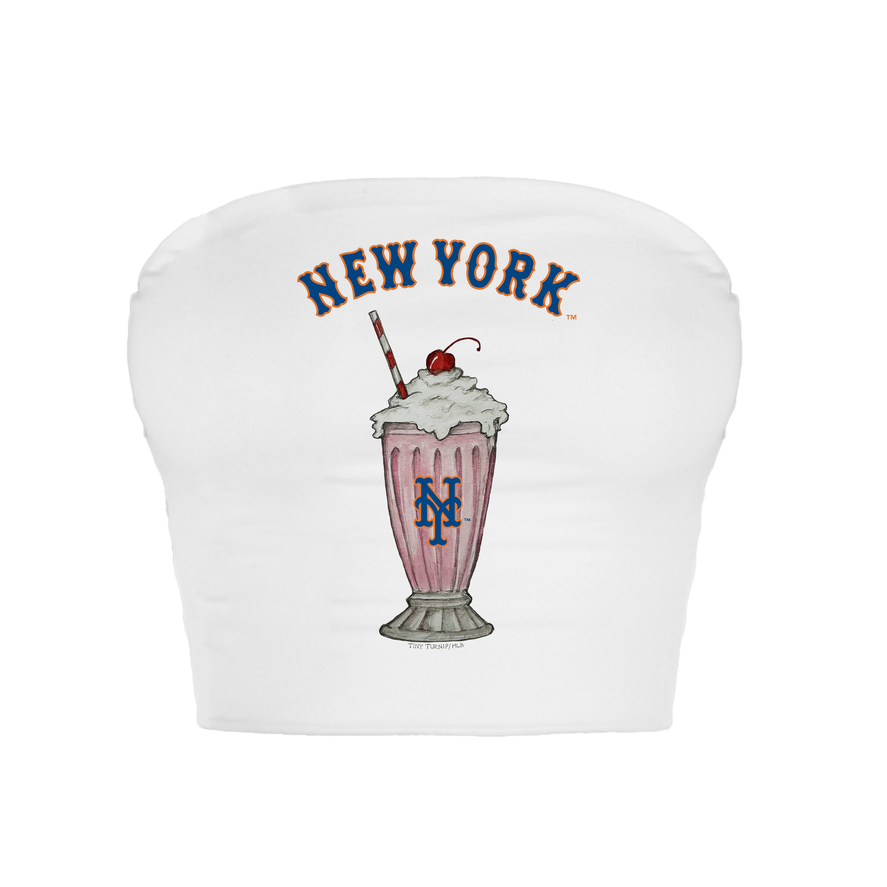 New York Mets Milkshake Crop Tube Top