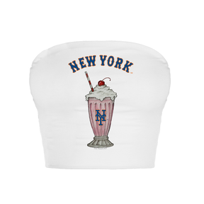 New York Mets Milkshake Crop Tube Top