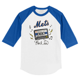 New York Mets Mixtape 3/4 Royal Blue Sleeve Raglan