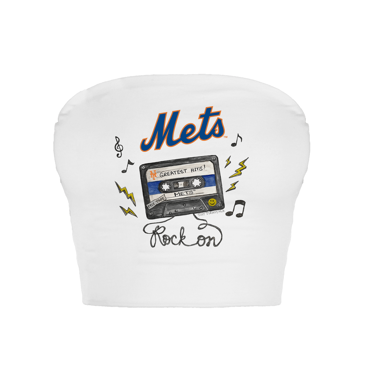 New York Mets Mixtape Crop Tube Top