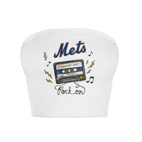 New York Mets Mixtape Crop Tube Top