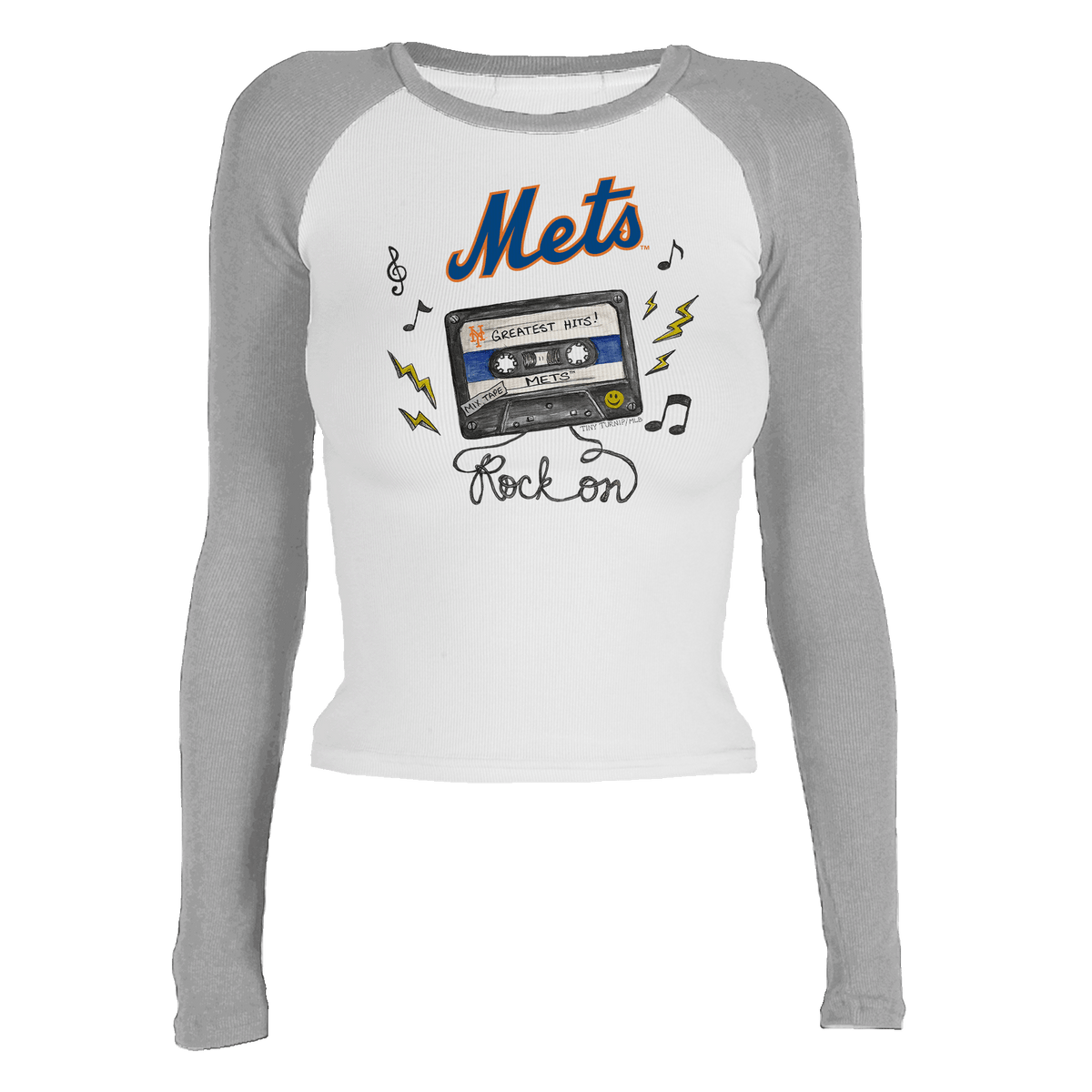 New York Mets Mixtape Roxy Raglan Long Sleeve