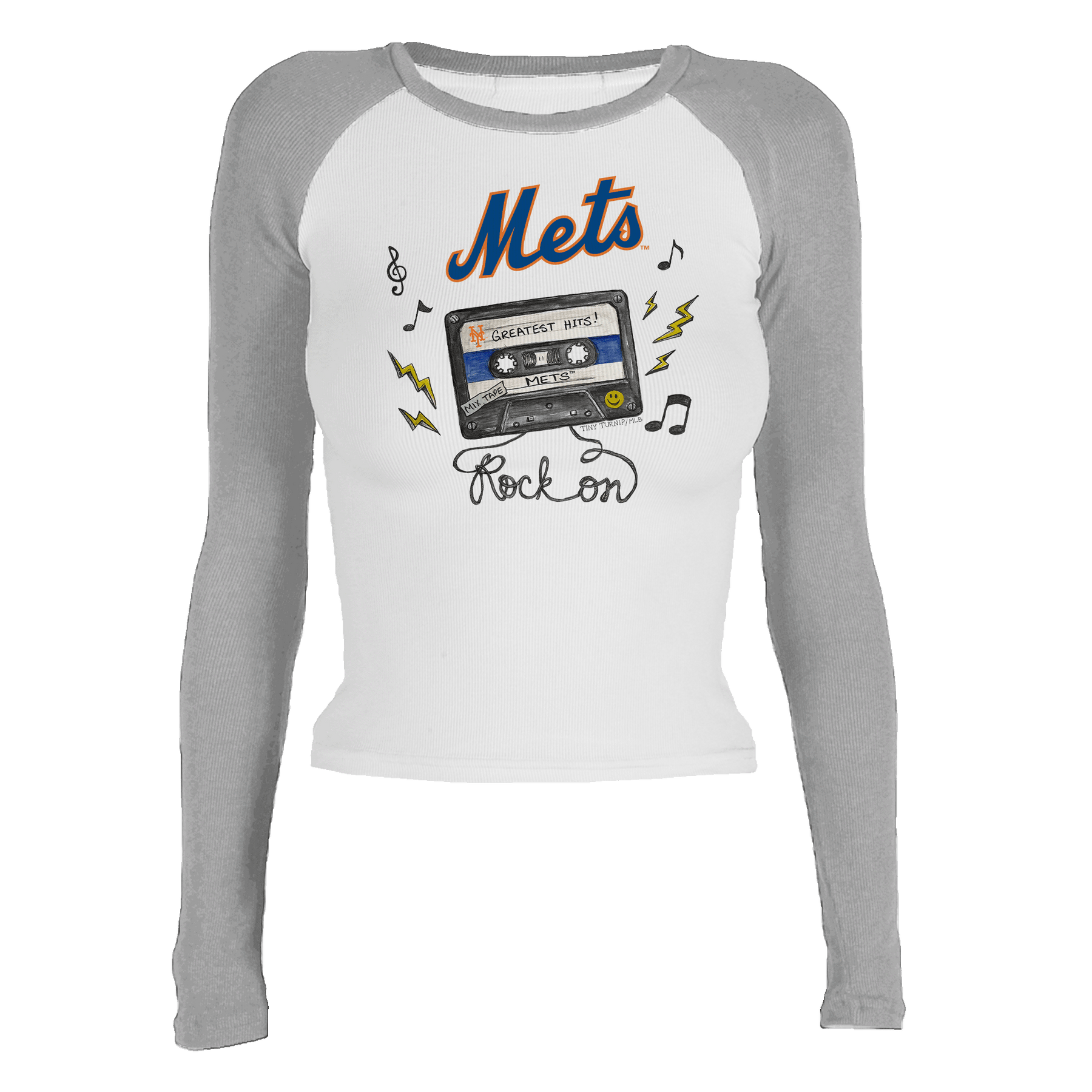 New York Mets Mixtape Roxy Raglan Long Sleeve