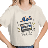 New York Mets Mixtape Vintage Crop Tee - Tiny Turnip