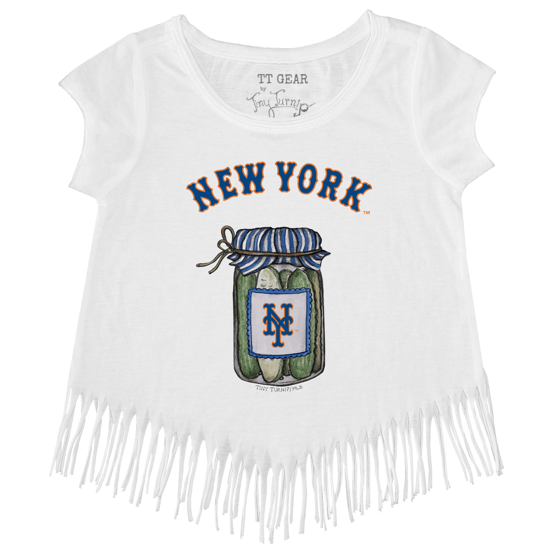New York Mets Pickle Jar Fringe Tee