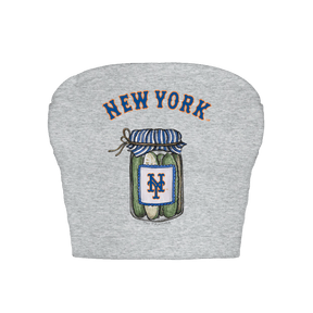 New York Mets Pickle Jar Crop Tube Top