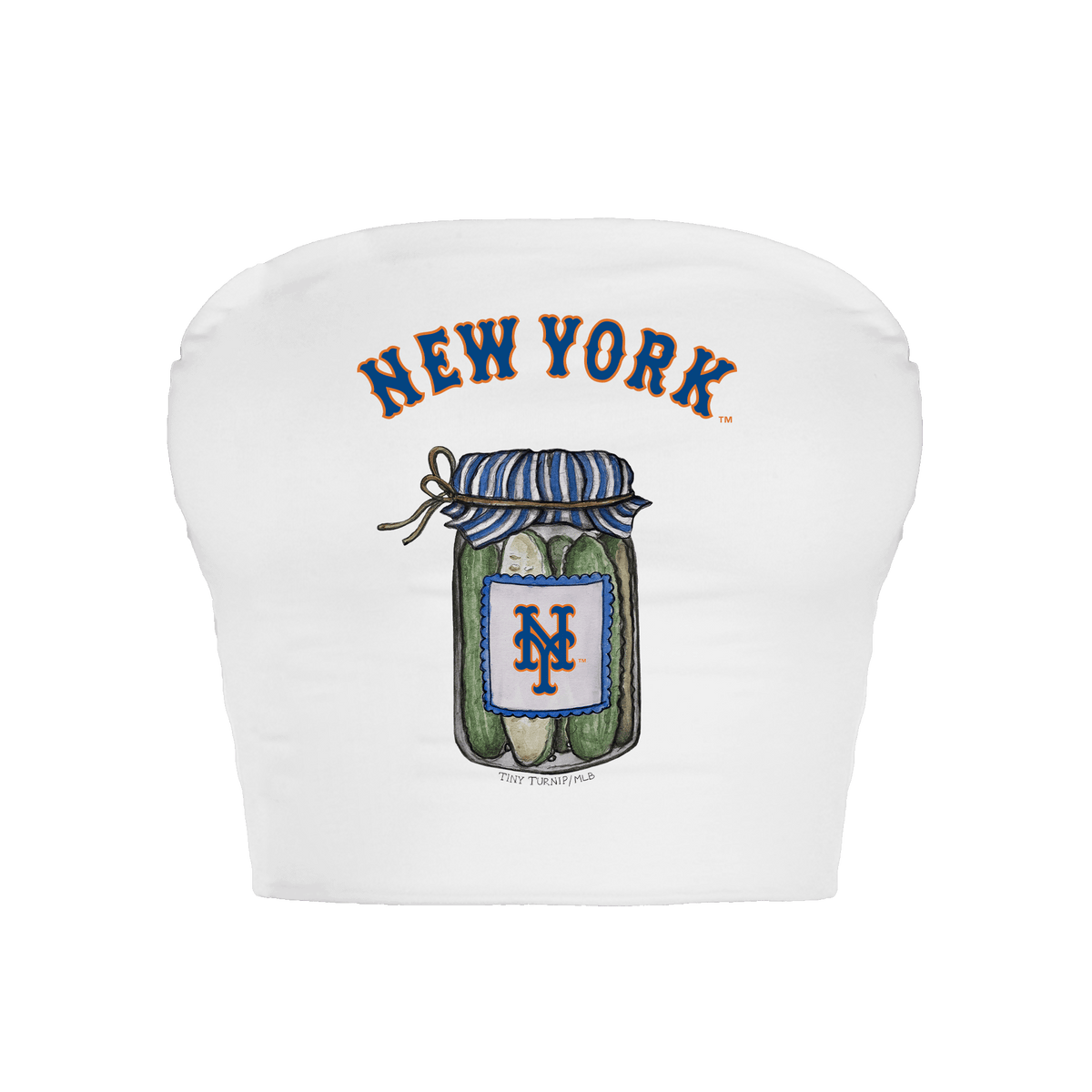 New York Mets Pickle Jar Crop Tube Top