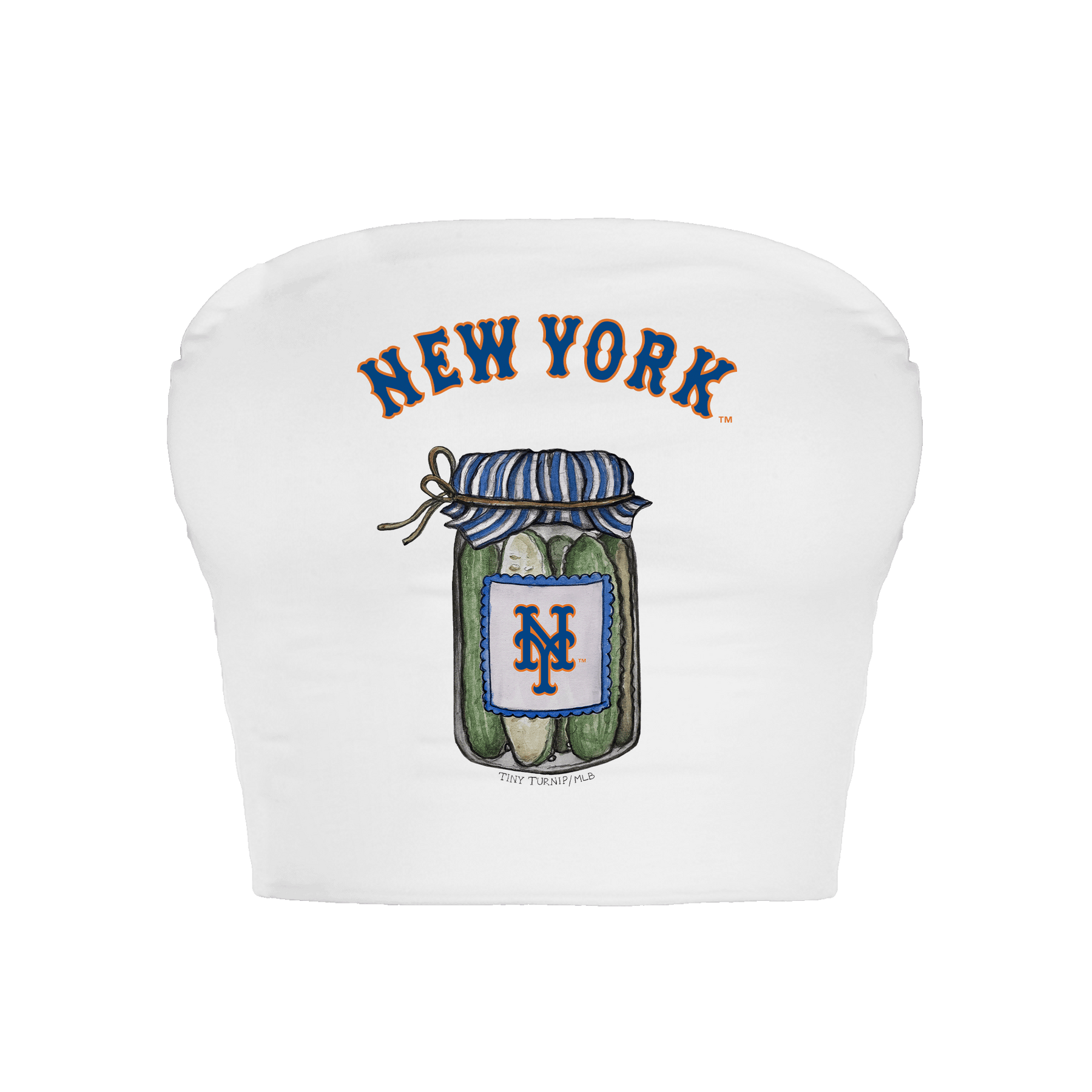 New York Mets Pickle Jar Crop Tube Top
