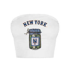 New York Mets Pickle Jar Crop Tube Top