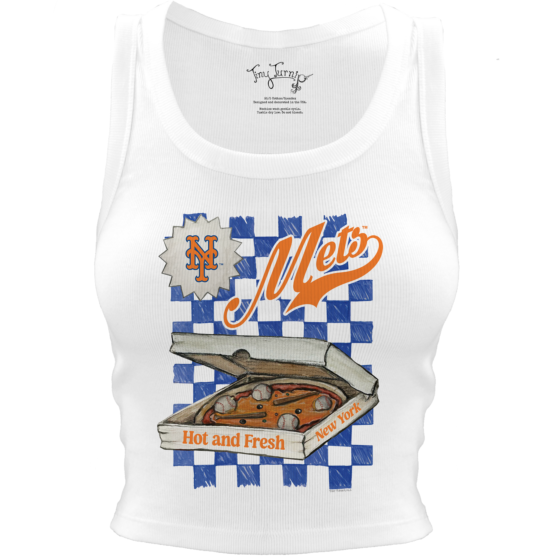 New York Mets Pizza Crop Tank