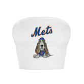 New York Mets Puddy Crop Tube Top - Tiny Turnip
