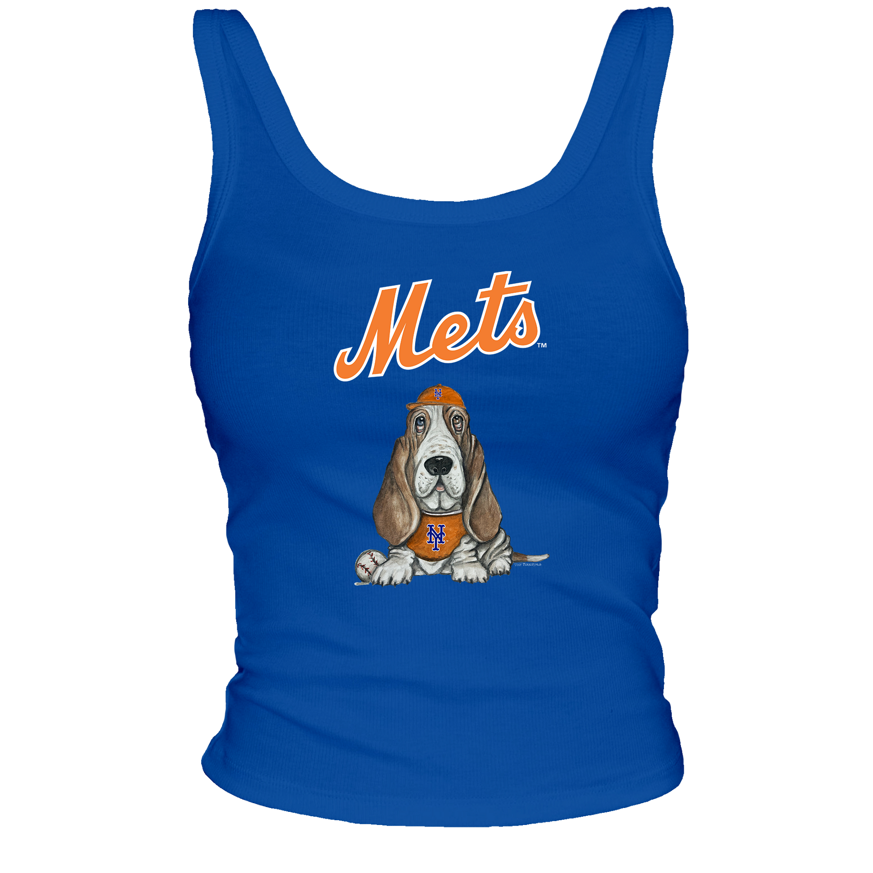 New York Mets Puddy Ribbed Tank - Tiny Turnip