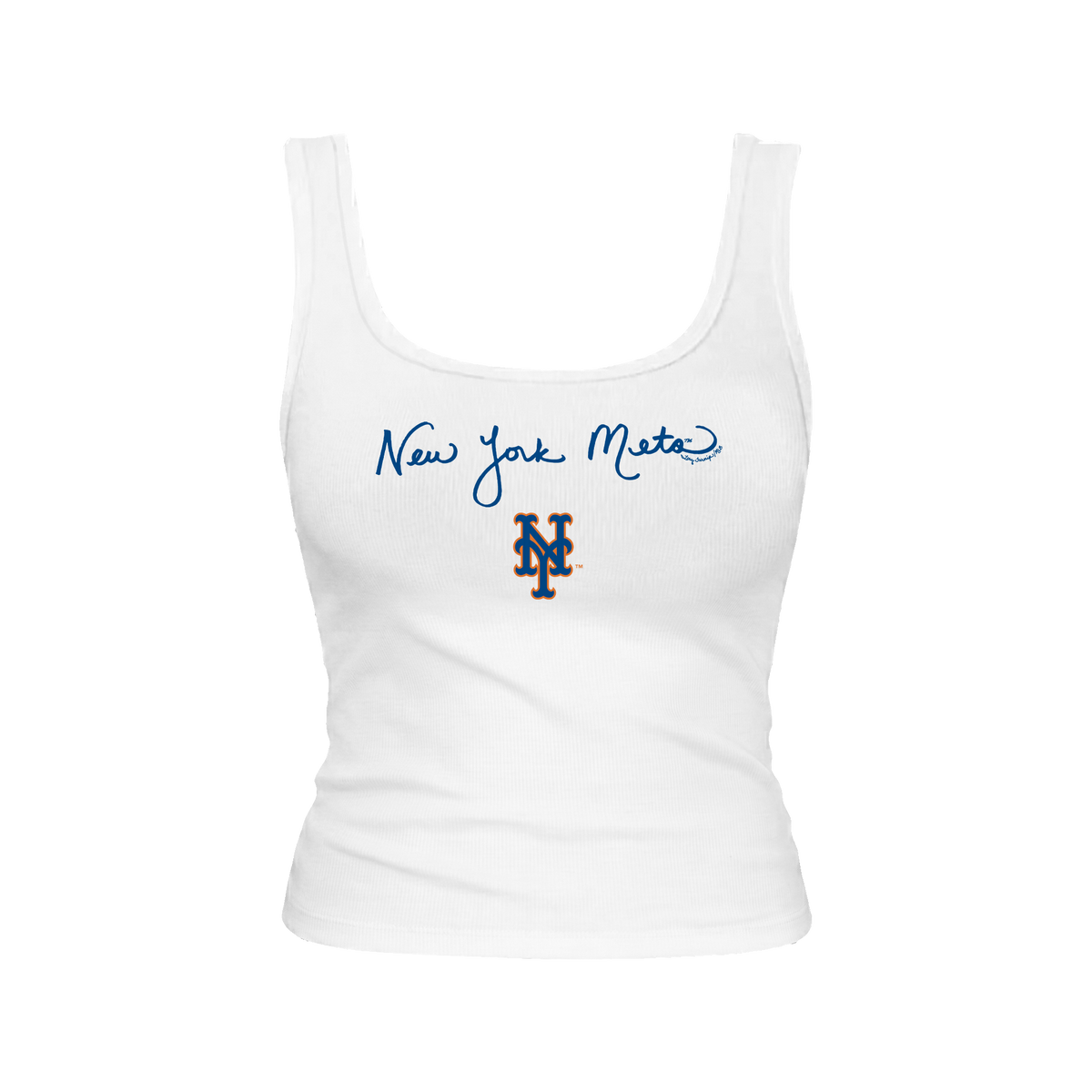 New York Mets Logo Script Emmy Tank