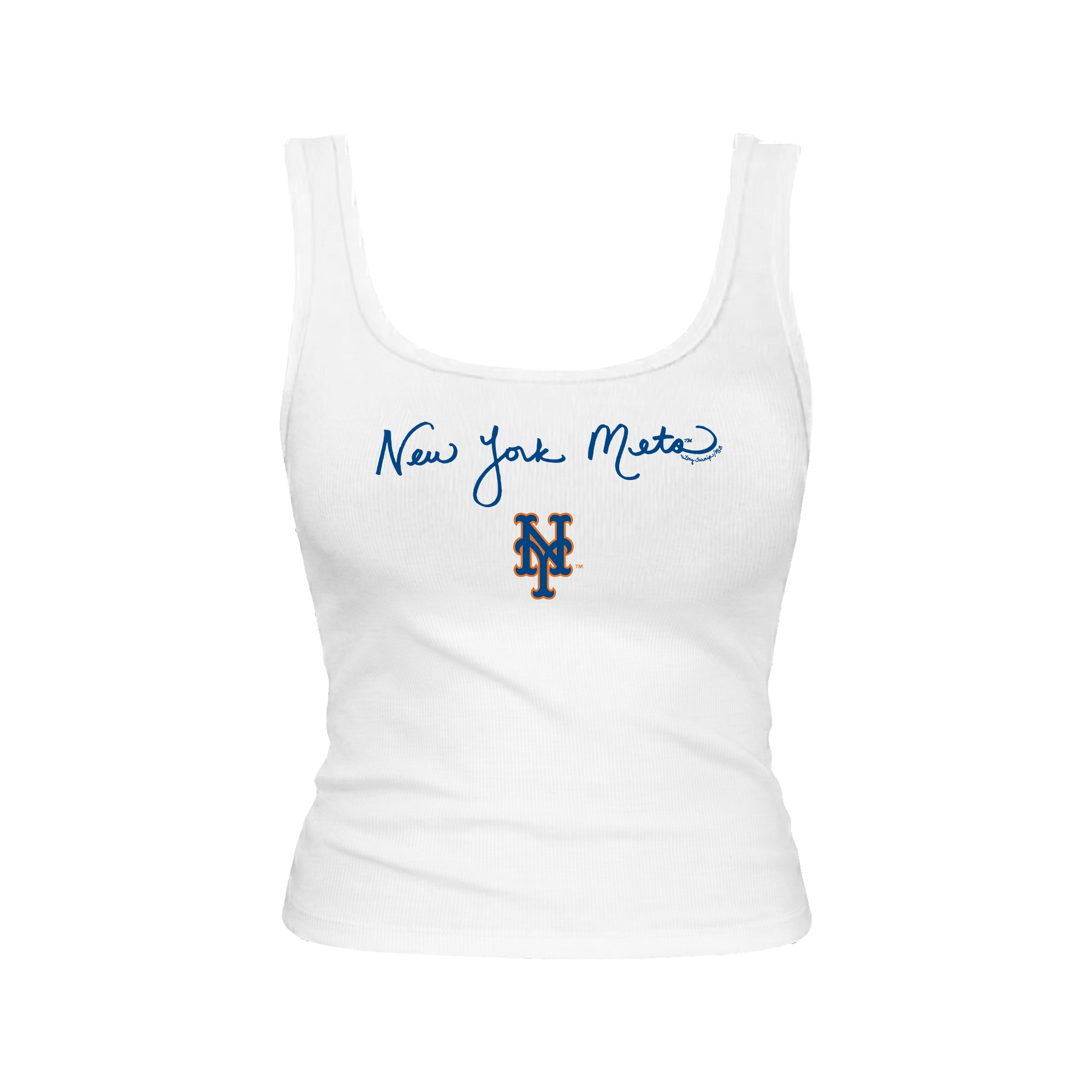 New York Mets Logo Script Emmy Tank