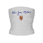 New York Mets Logo Script Tube Top - Tiny Turnip