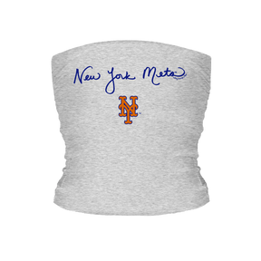 New York Mets Logo Script Tube Top - Tiny Turnip