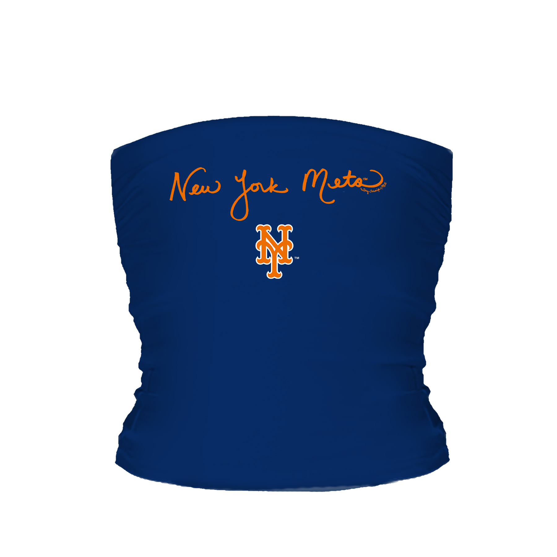 New York Mets Logo Script Tube Top - Tiny Turnip