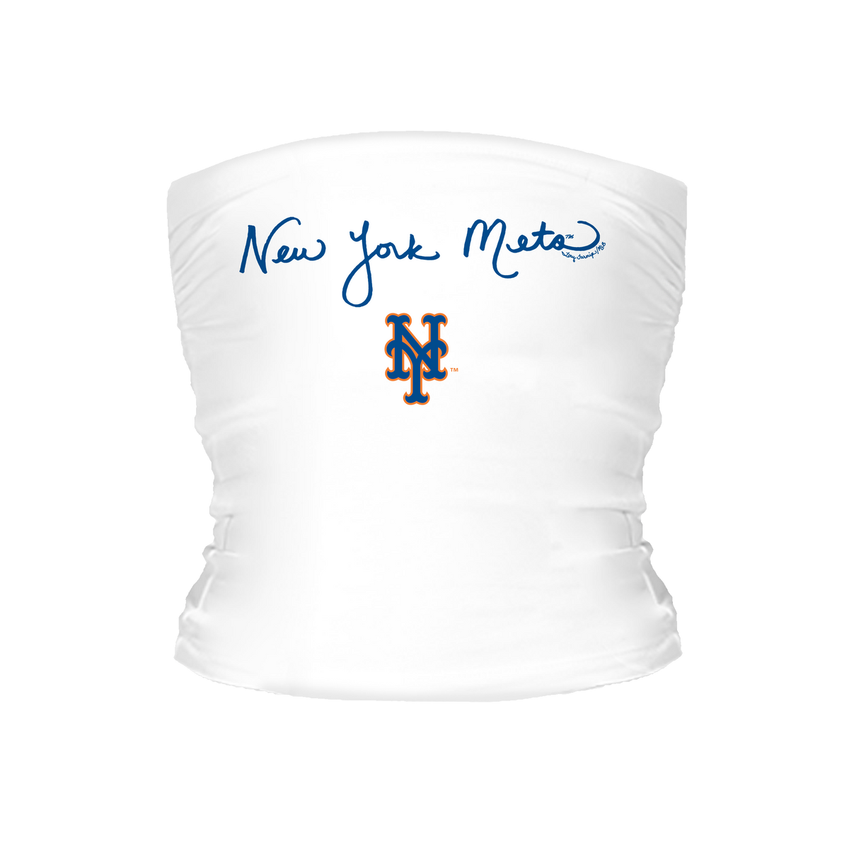 New York Mets Logo Script Tube Top - Tiny Turnip