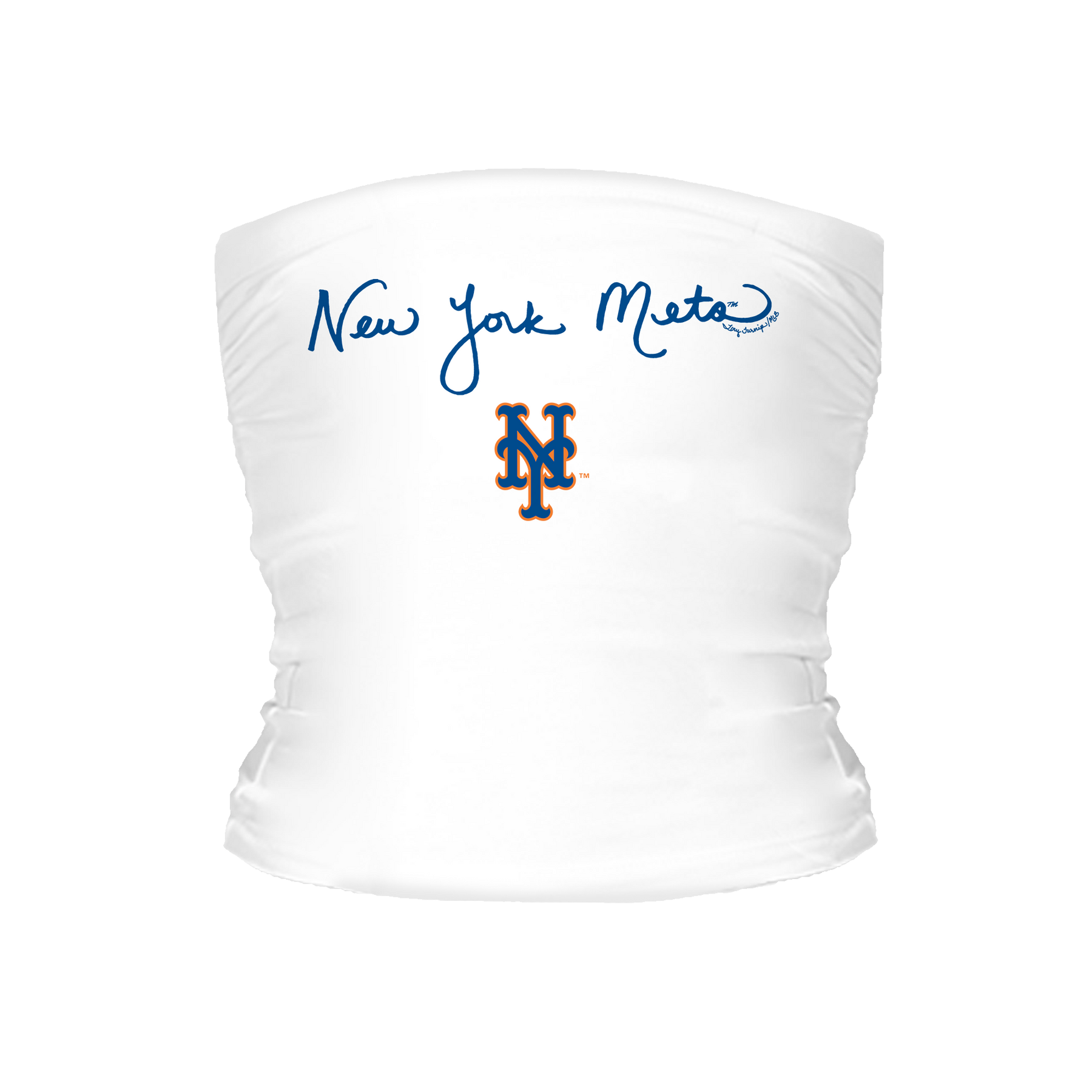 New York Mets Logo Script Tube Top - Tiny Turnip