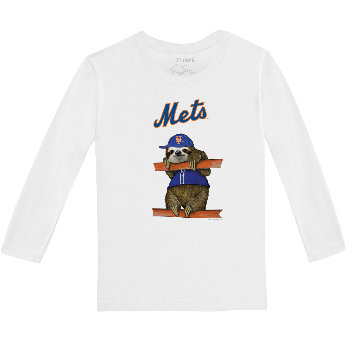 New York Mets Sloth Long-Sleeve Tee Shirt