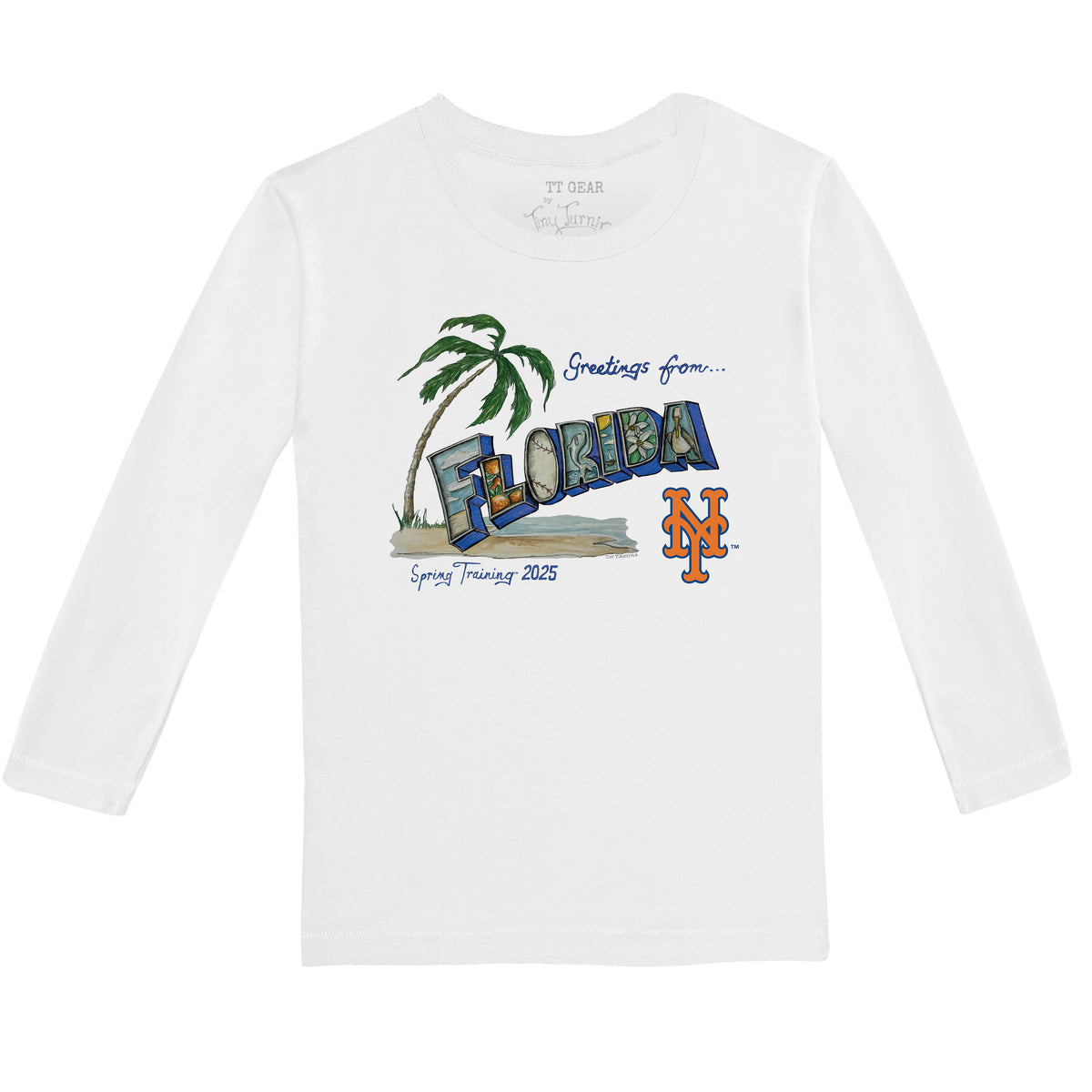 Mew York Mets Spring Training 2025 Long-Sleeve Tee Shirt